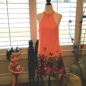 EUC HALTER SHIFT DRESS